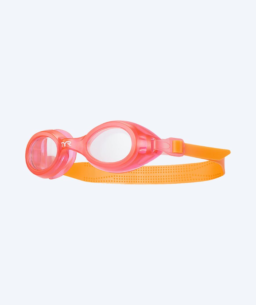 TYR simglasögon för barn - Aqua Blaze - Orange/ljusrosa