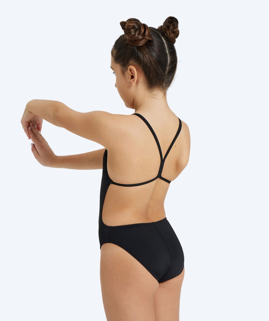 Arena baddräkt för flickor - Solid Lighttech - Svart