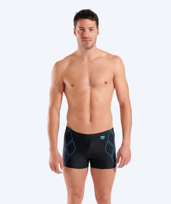 Arena trunks för herr - Graphic - Svart/ljusblå