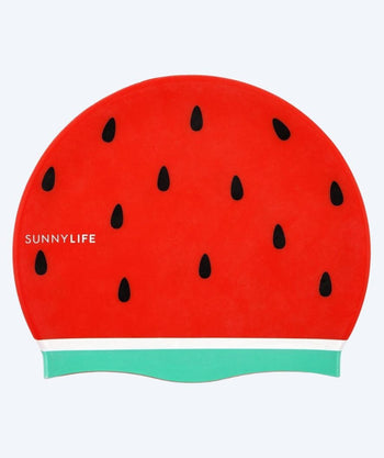 Sunnylife badmössa för barn - Watermelon - Röd/grön