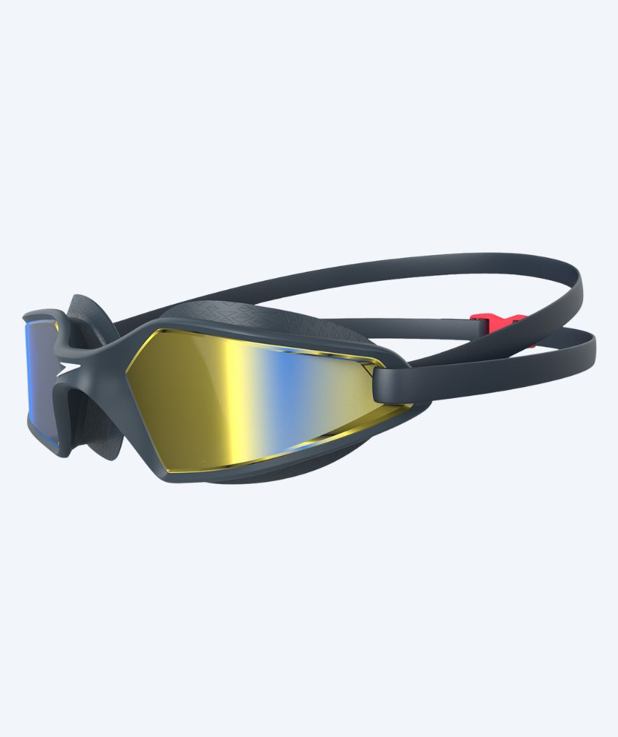 Speedo motionssimglasögon - Hydropulse - Marinblå/guld (Mirror lins)