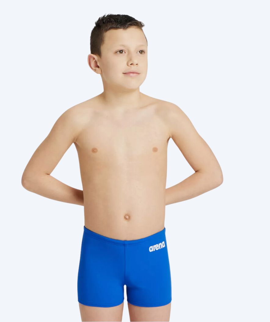 Arena fyrkantiga badbyxor för pojkar - Team Solid - Blå