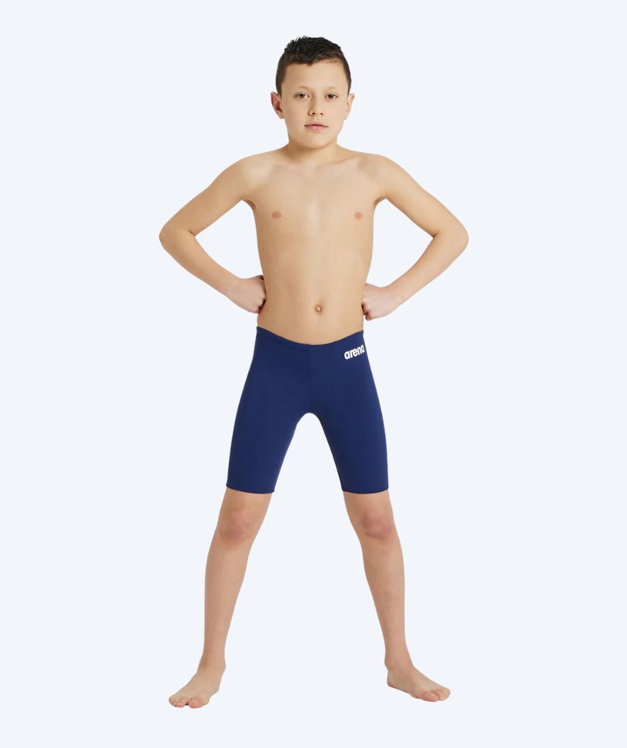 Arena långa badbyxor för pojkar - Team Solid - Mörkblå