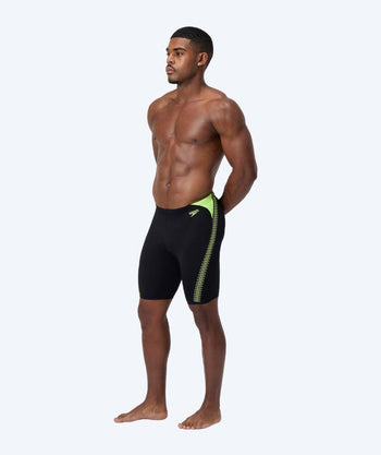 Speedo långa badbyxor för herr - Hyperboom Splice - Svart/Gul