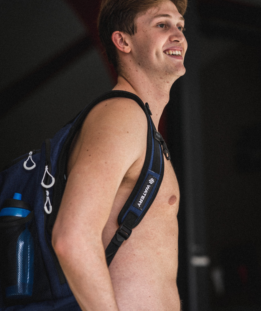 Watery simväska - Viper Elite 45L - Mörkblå/vit