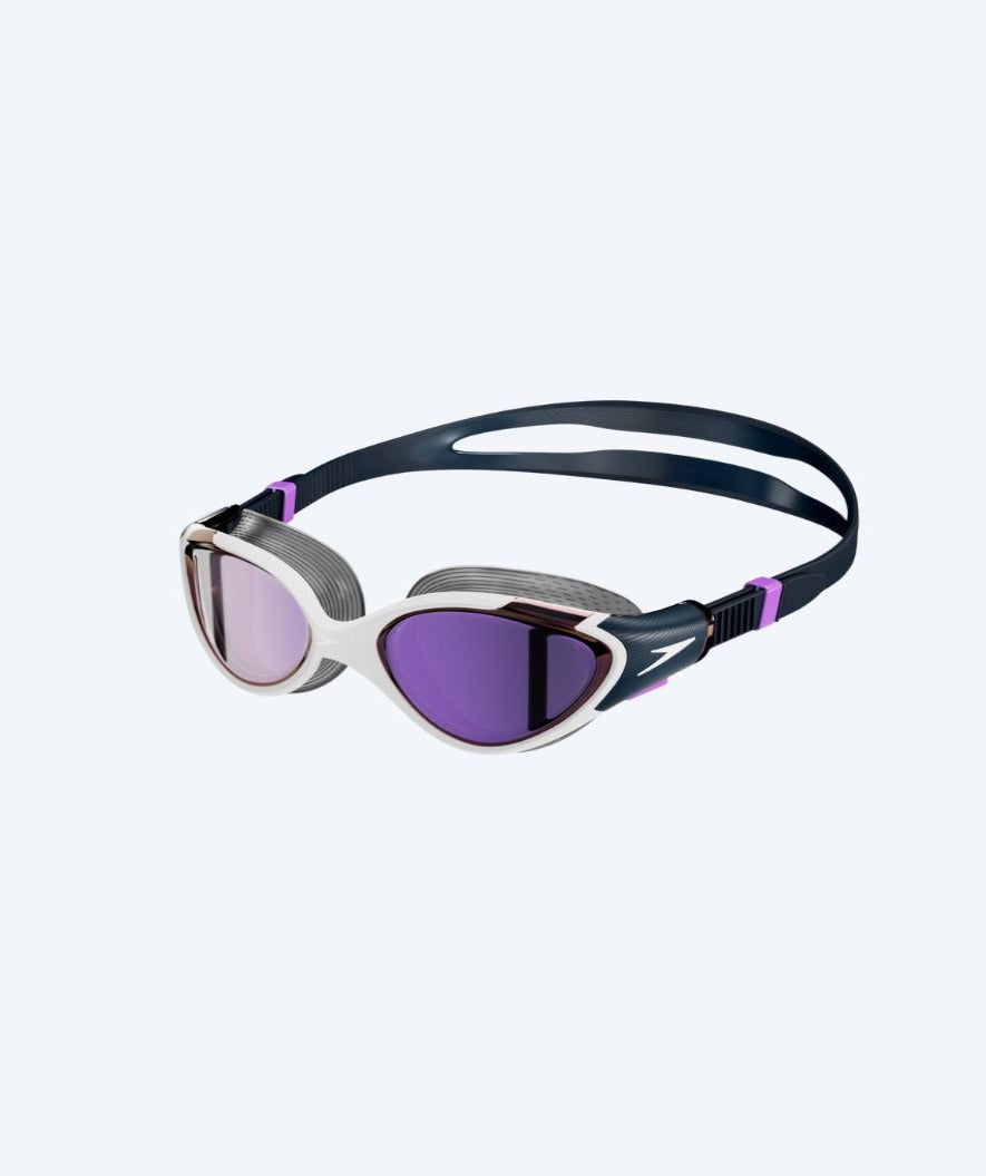 Speedo simglasögon för dam - Biofuse 2.0 Mirror - Blå/lila