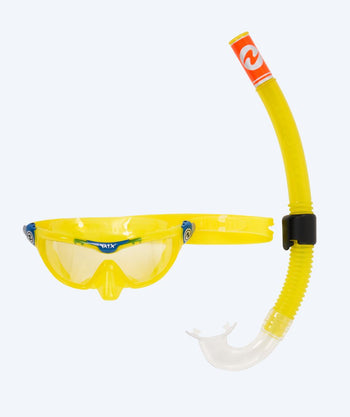 Aqualung Combo snorkelset för junior (4-8) - Combo Mix - Gul/petrol
