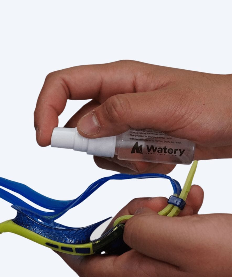 Watery anti fog spray