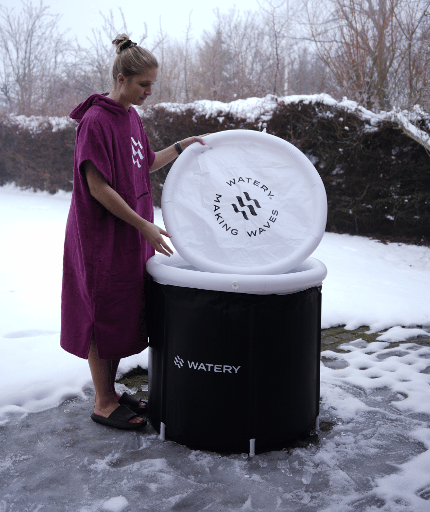 Watery uppblåsbart isbad - Hero - Svart