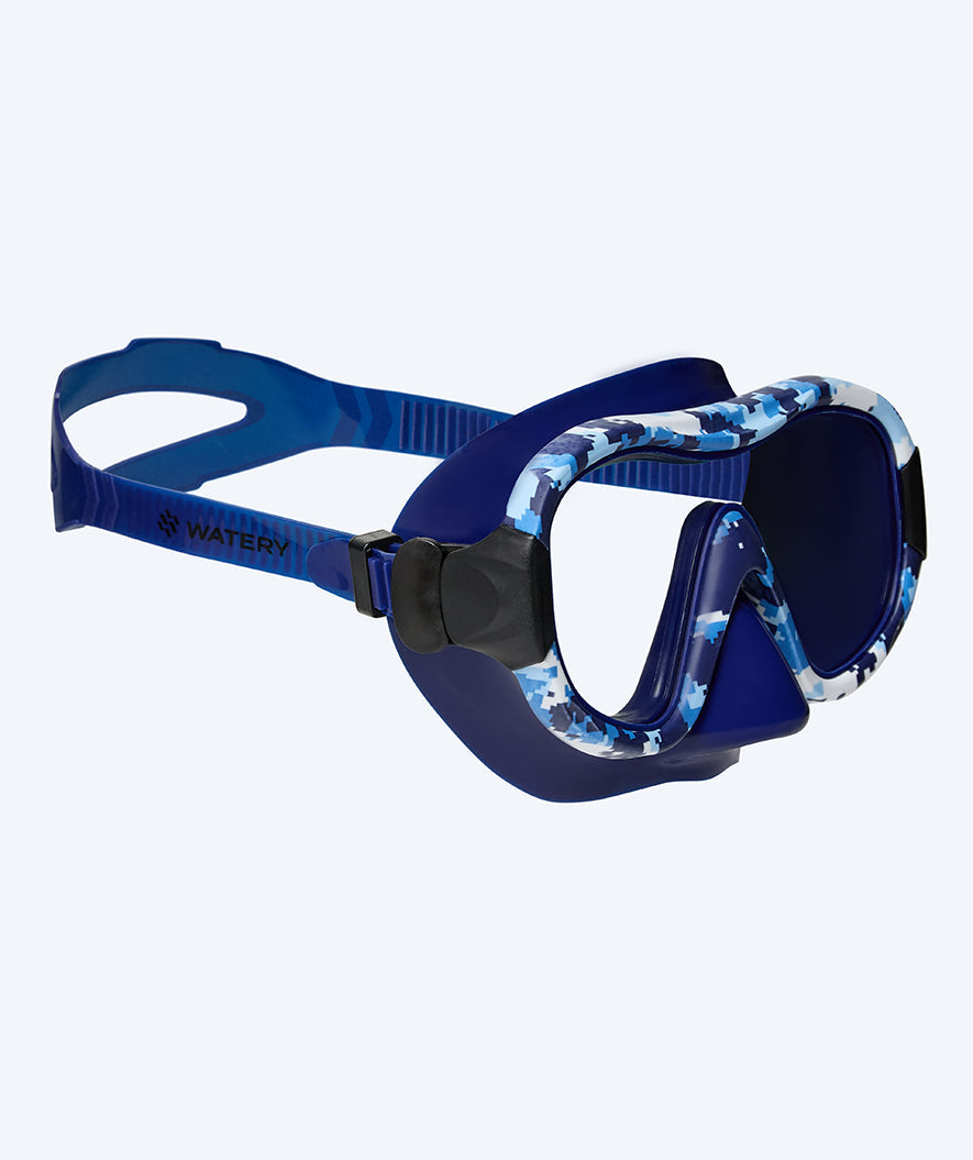 Watery cyklop för vuxna (från 12 år) - Rudder Camo - Mörkblå