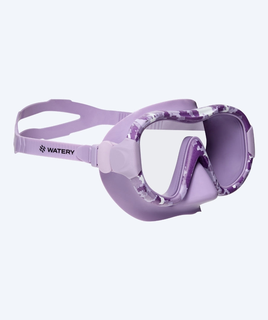 Watery cyklop för vuxna (från 12 år) - Rudder Camo - Lila