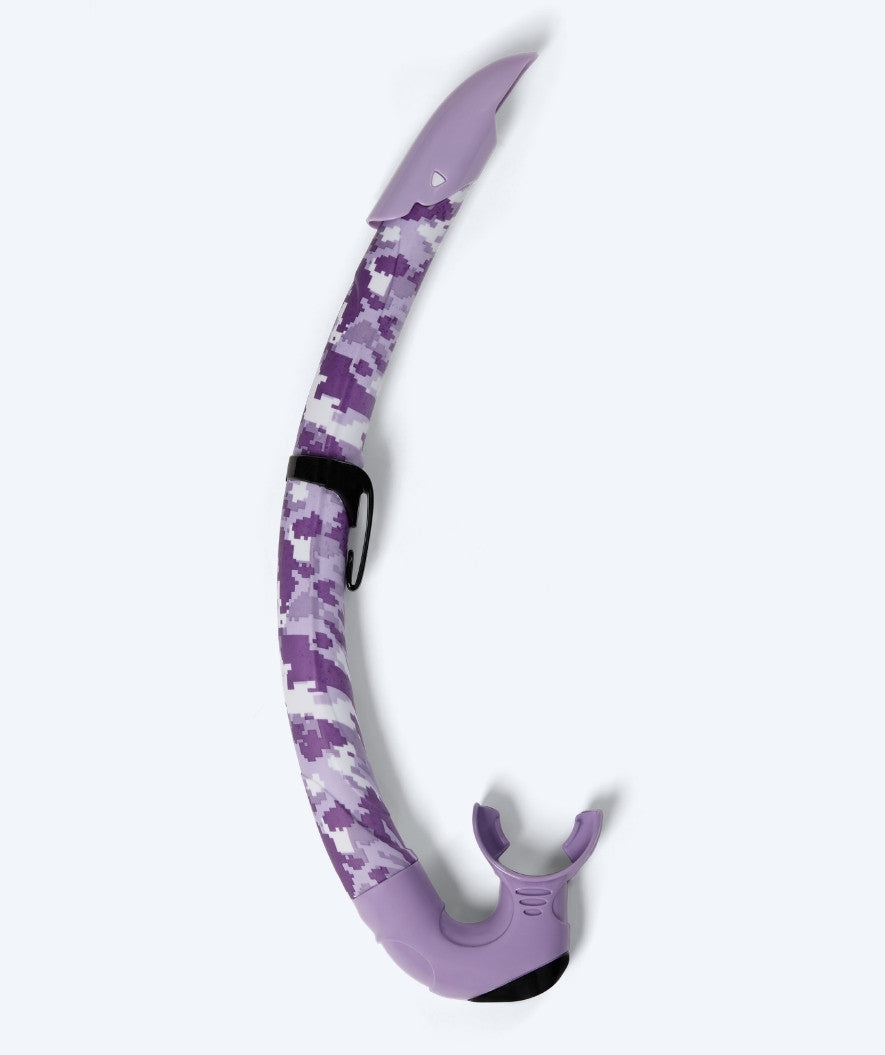 Watery snorkel för vuxna (från 12 år) - Rudder Camo - Lila