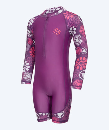 Watery UV-dräkt för barn - Athena Långärmad Rashguard - Lila