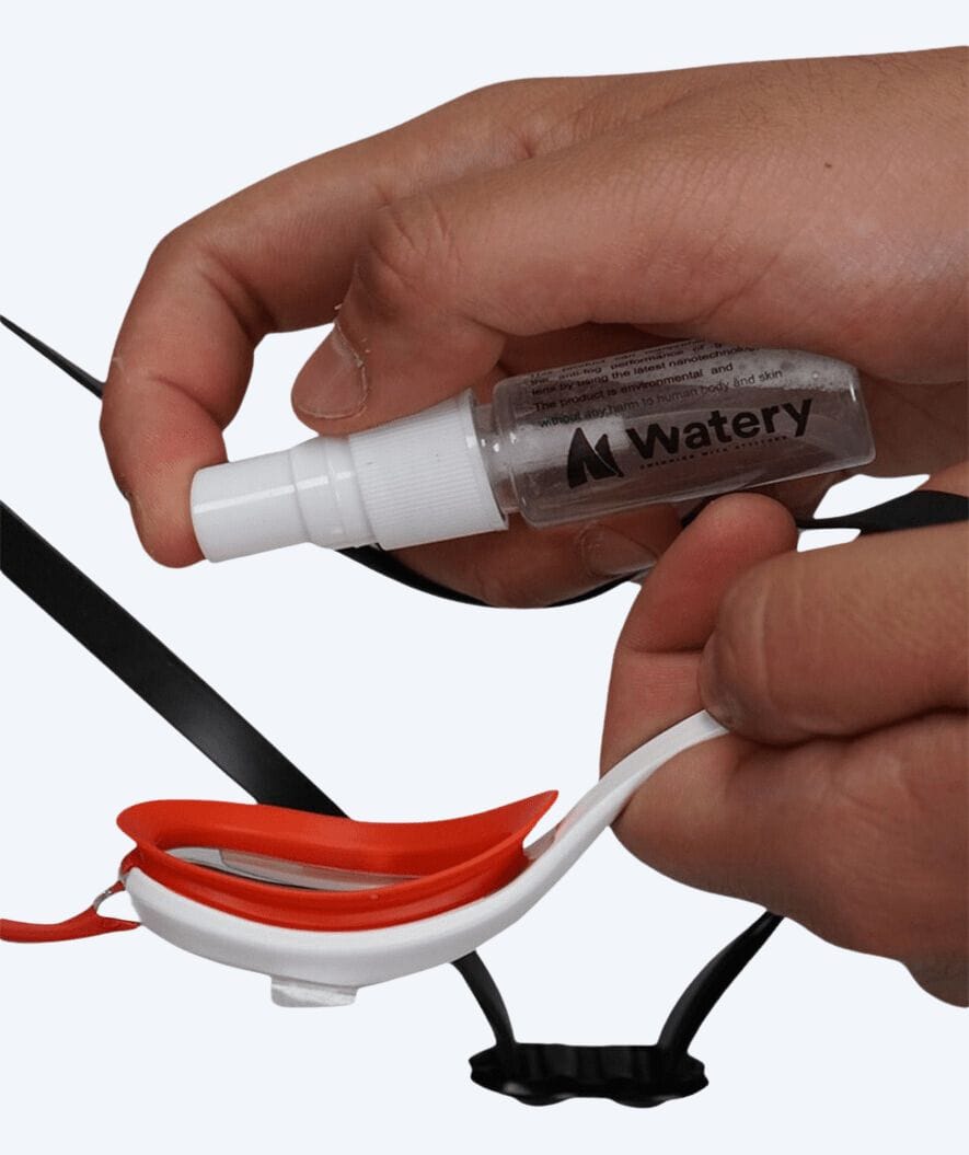 Watery anti fog spray