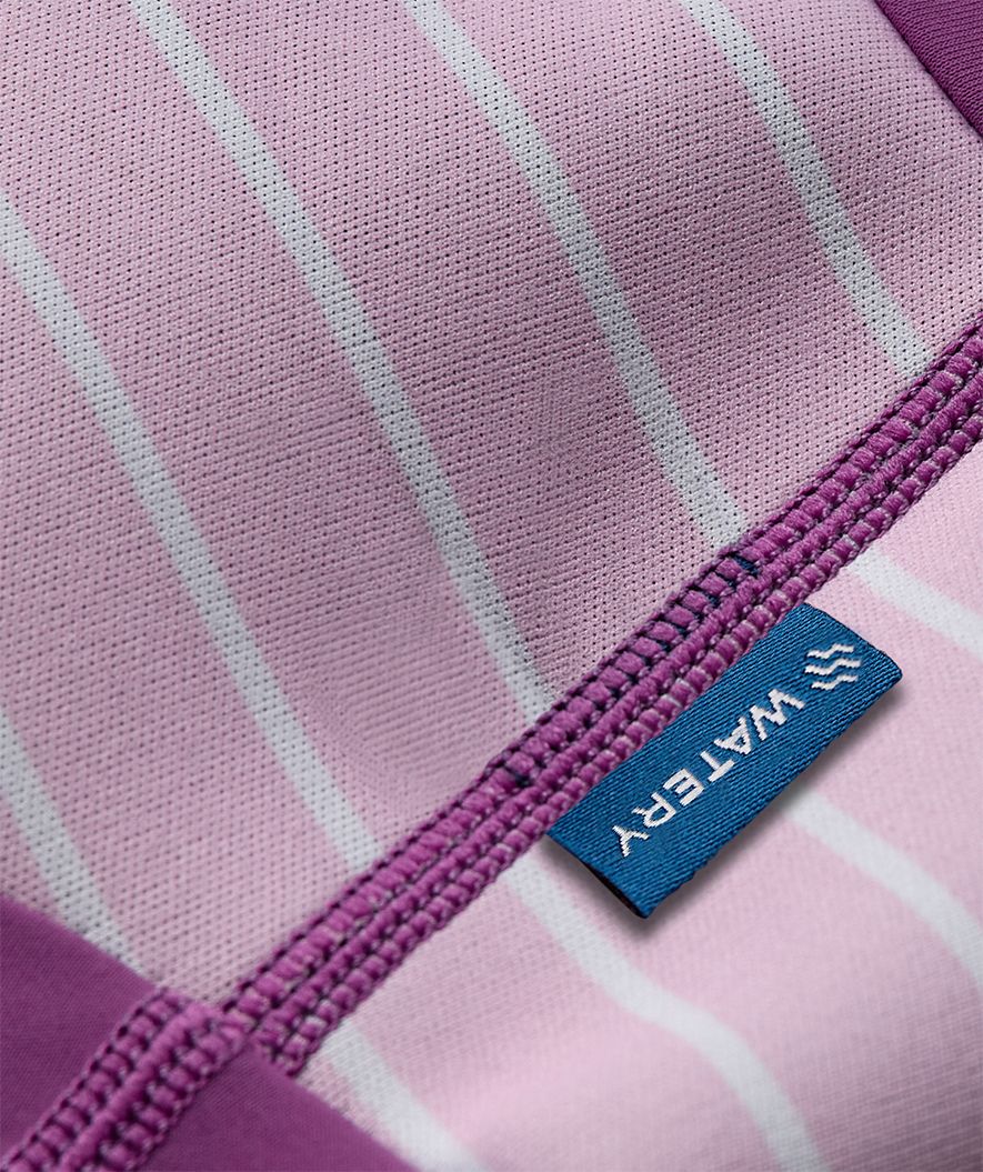 Watery badblöja för barn - Neoprene Swim Nappy - Purple Stripes