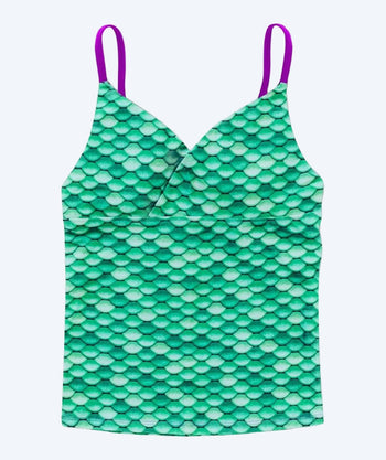 Fin Fun tankini top för barn - Celtic Green