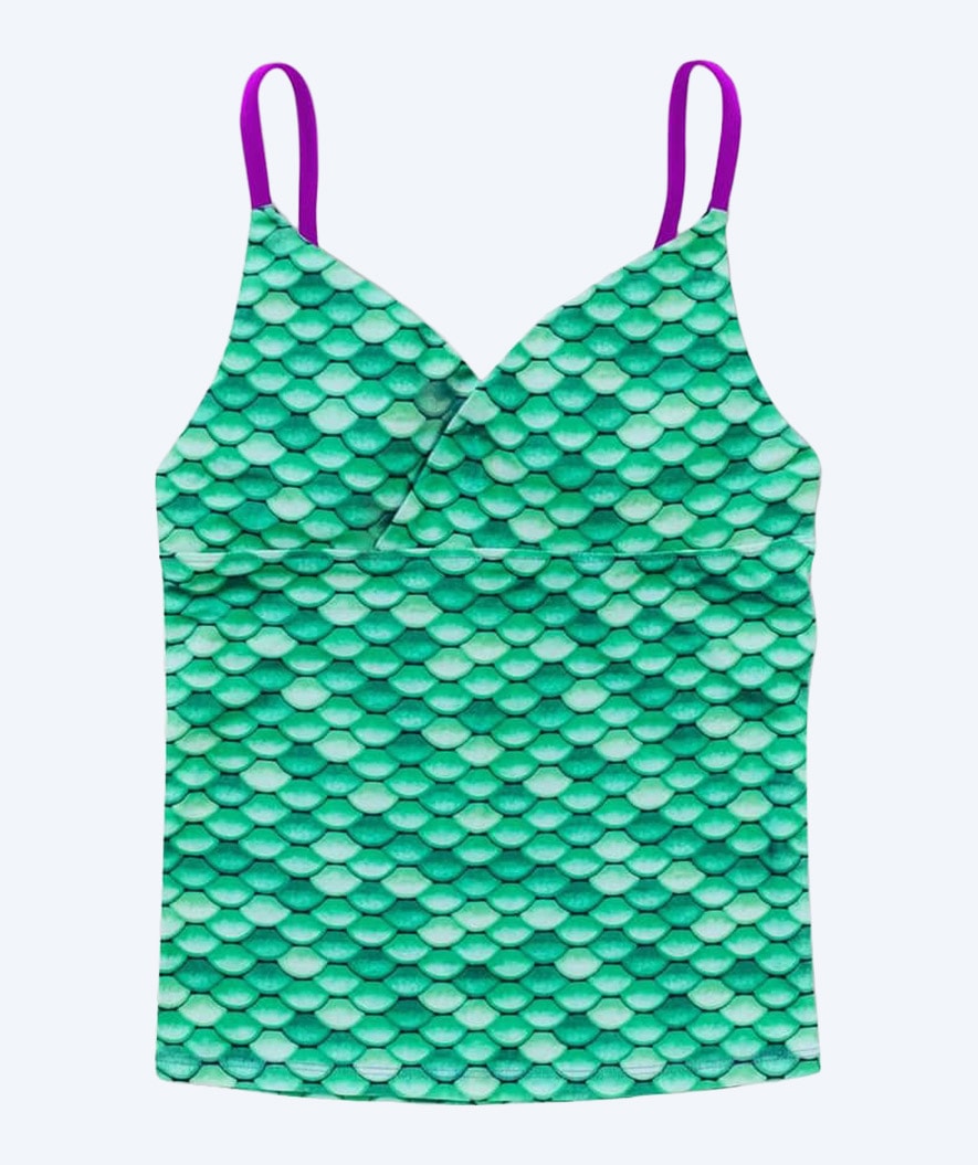 Fin Fun tankini top för barn - Celtic Green