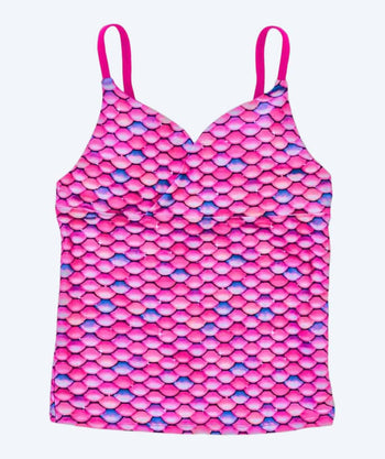 Fin Fun tankini top för barn - Malibu Pink