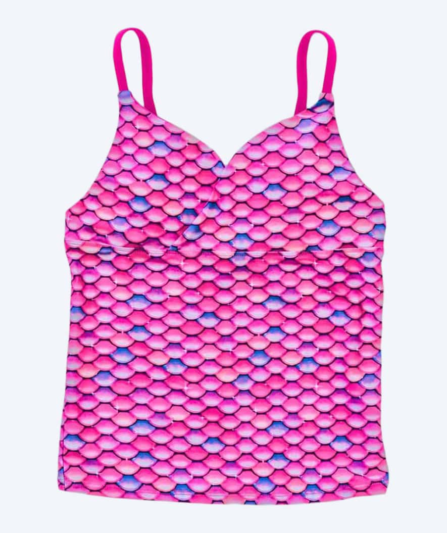 Fin Fun tankini top för barn - Malibu Pink