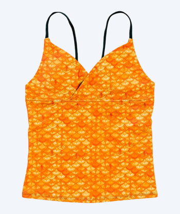 Fin Fun tankini top för barn - Tropical Sunrise