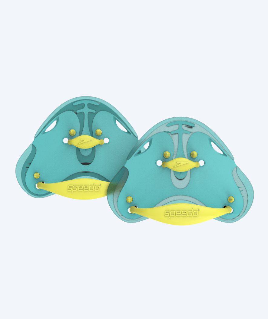 Speedo fingerpaddlar - Turkos/gul