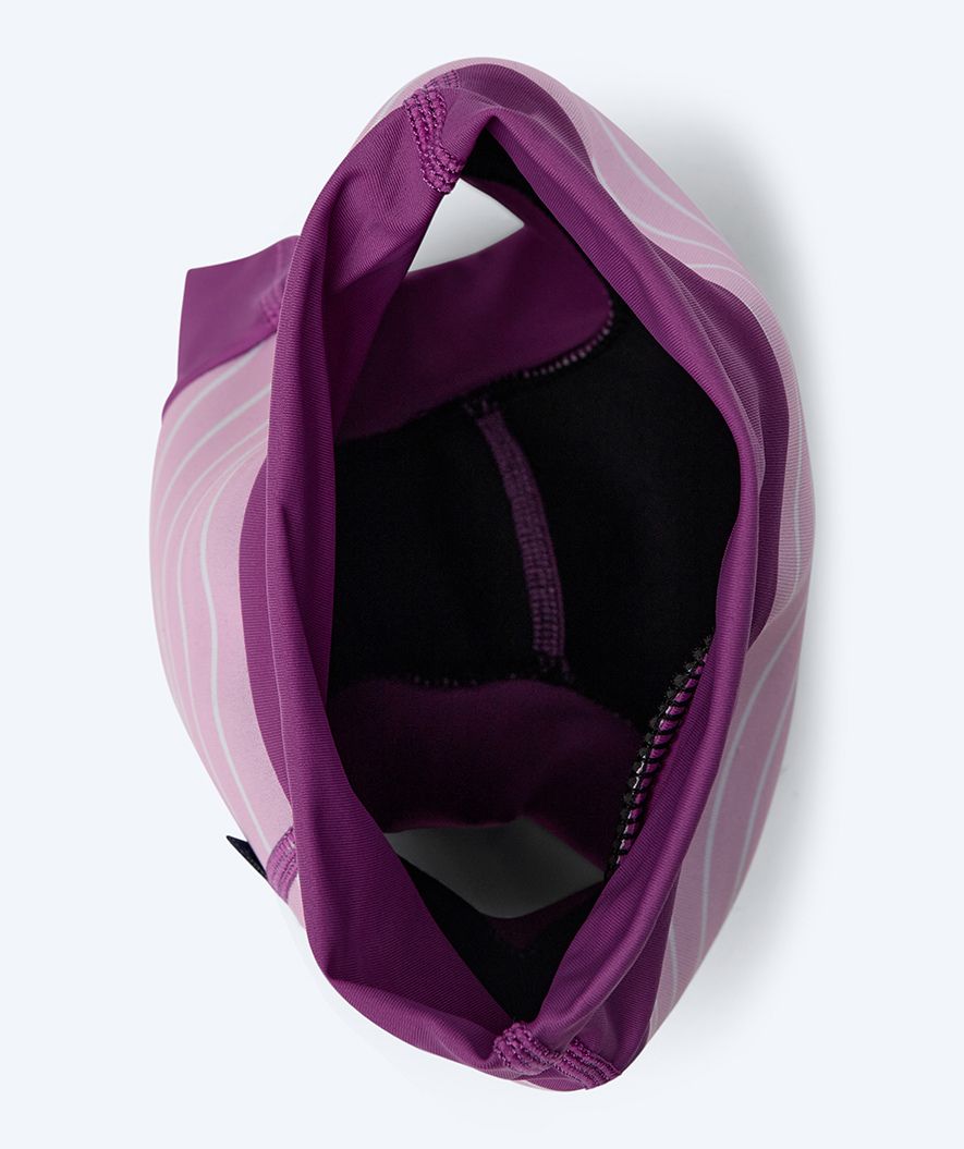 Watery badblöja för barn - Neoprene Swim Nappy - Purple Stripes