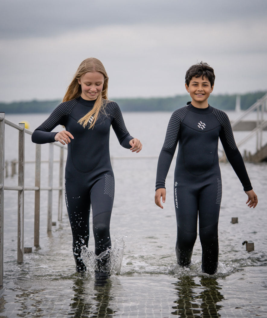 Watery våtdräkt för barn - Hedgehog (3mm) - Svart