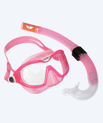 Aqualung Combo snorkelset för junior (4-8) - Combo Mix - Rosa/vit