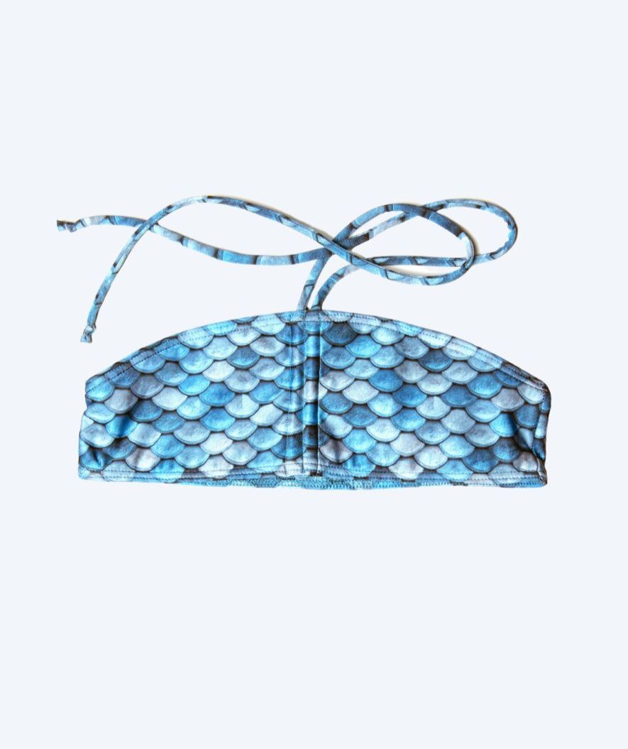 Kuaki Mermaids sjöjungfrubikiniöverdel för barn - Blå