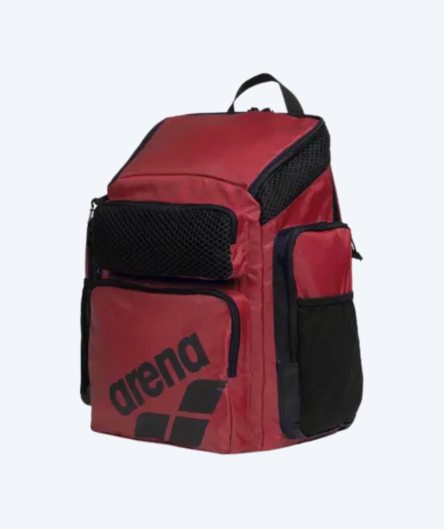 Arena simväska - One Go 45L - Mörkröd/svart