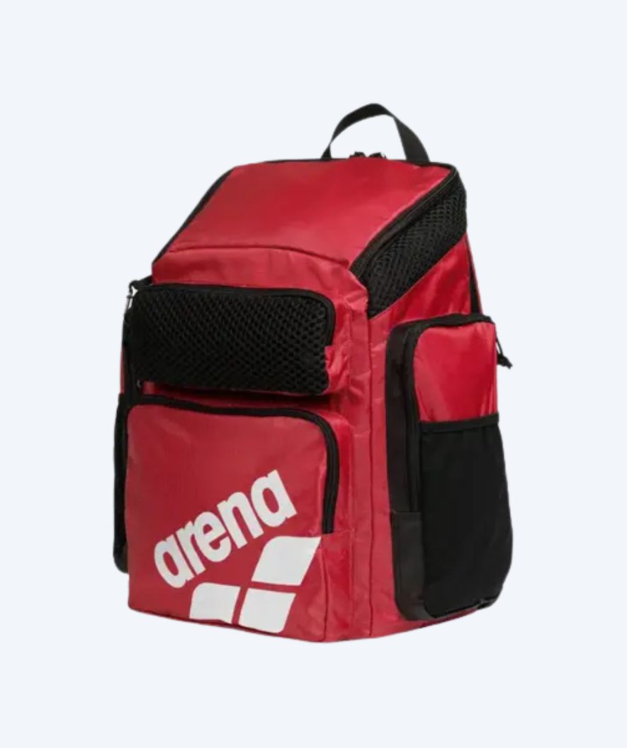 Arena simväska - One Go 45L - Röd/svart