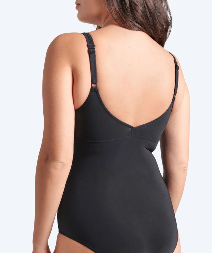 Arena baddräkt med inbyggd bh dam - Vertigo - Svart