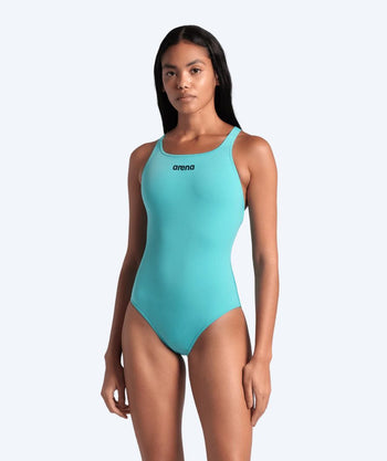 Arena baddräkt för dam - Solid Swim Pro - Turkos