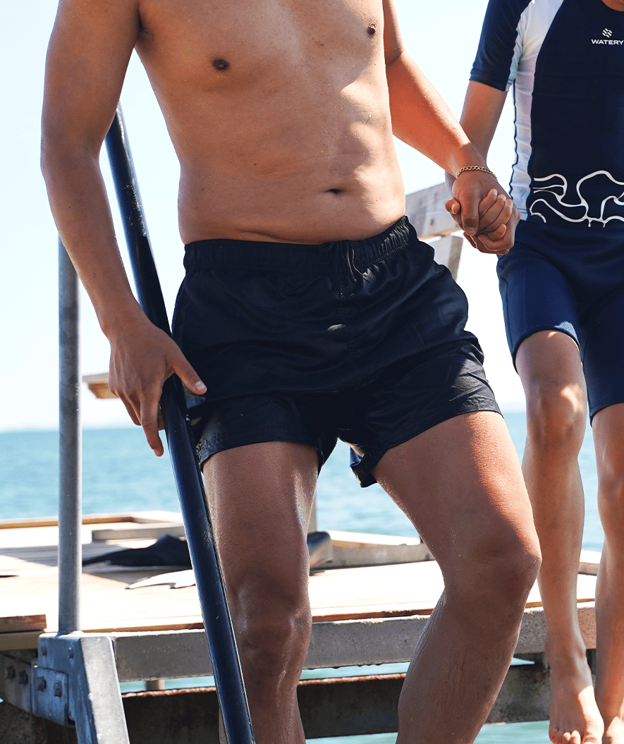 Watery badshorts för herr - Waverly - Mörkblå