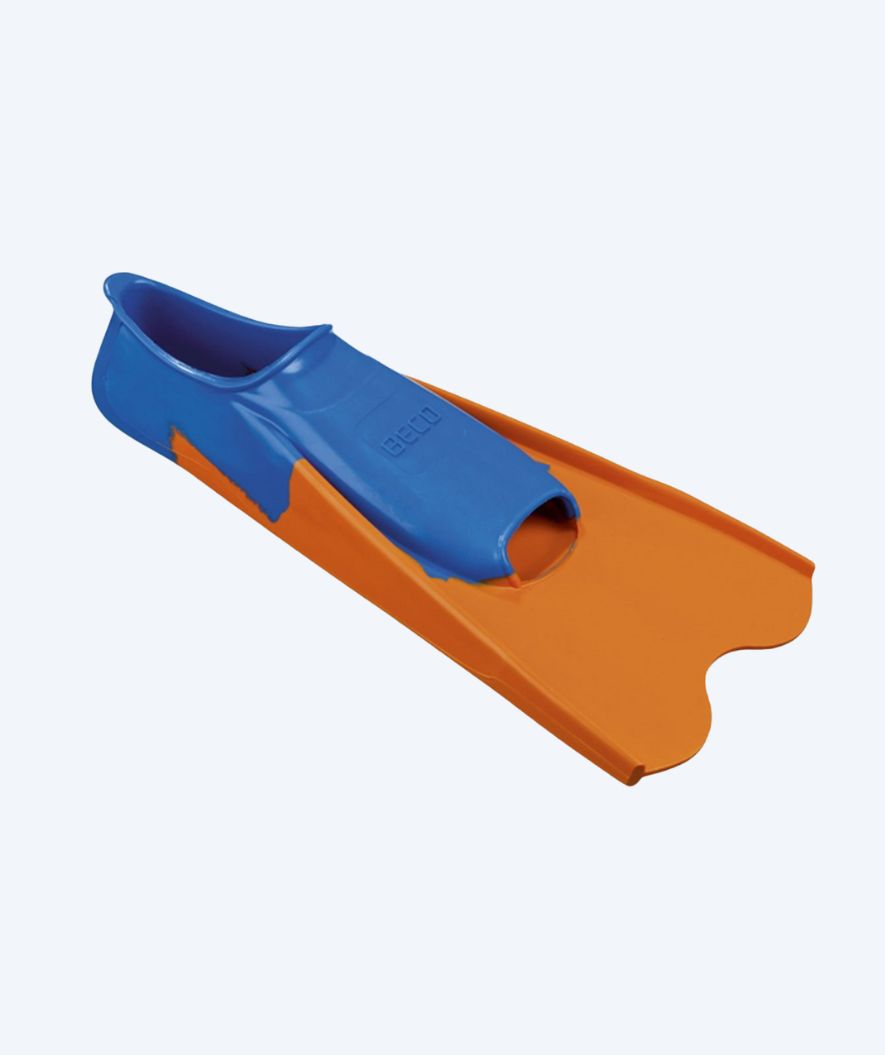 Beco simfötter - Rubber Short Fins - Orange/blå