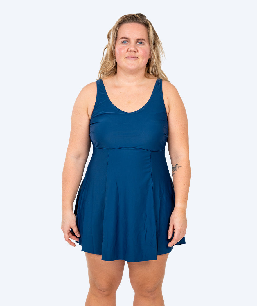 Watery baddräkt med kjol för dam - River - Mörkblå