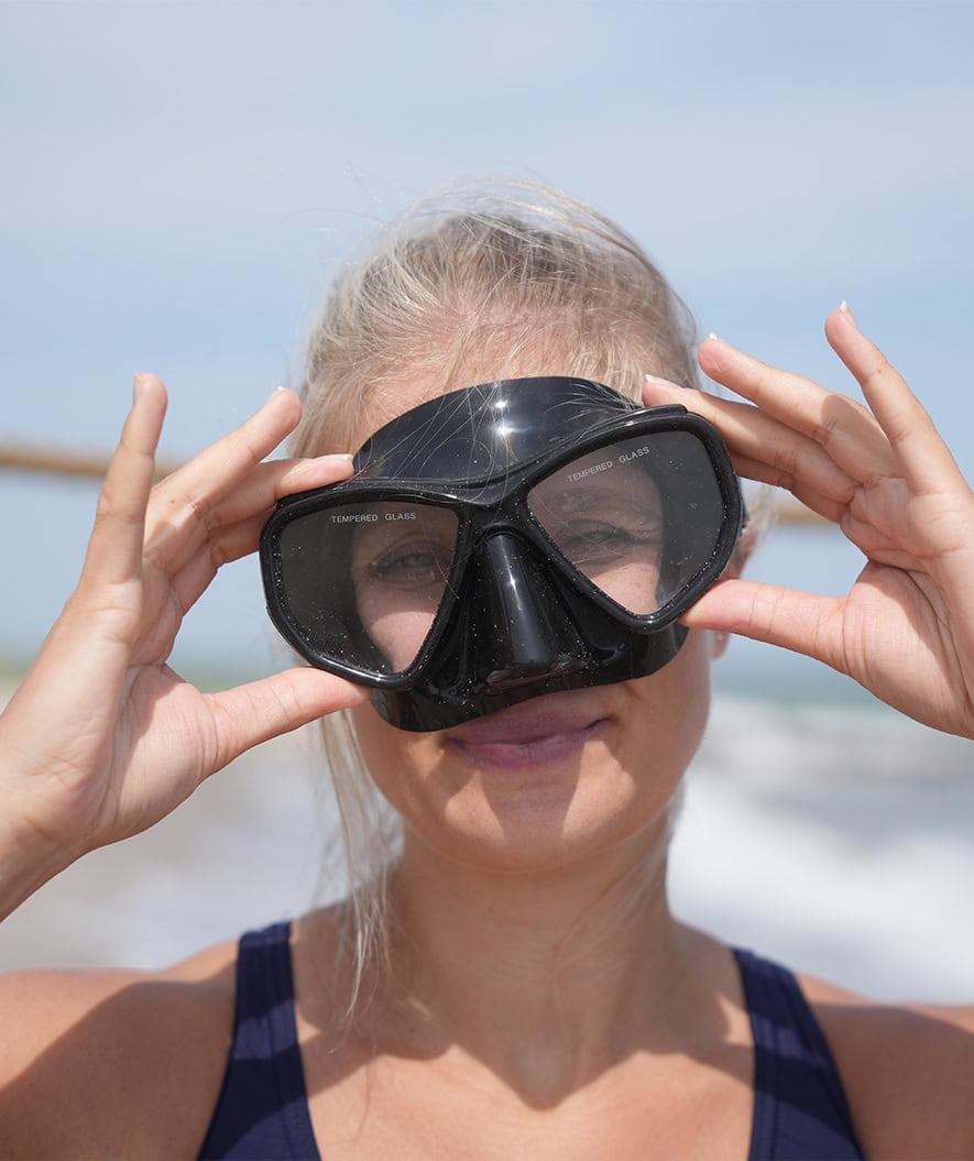 Watery snorkelset för vuxna (från 15 år) - Fenton/Breeve - Svart