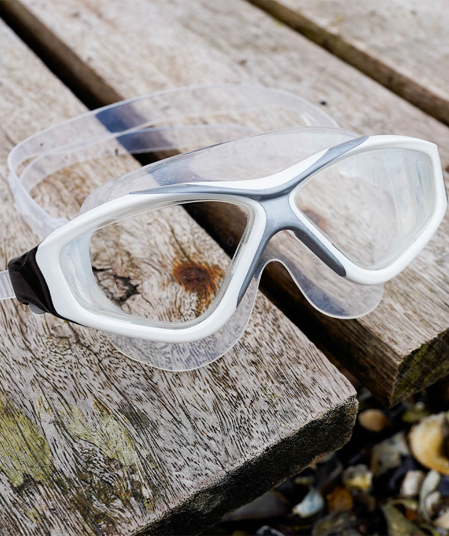 Watery simmask för vuxna - Mantis - Vit/grå