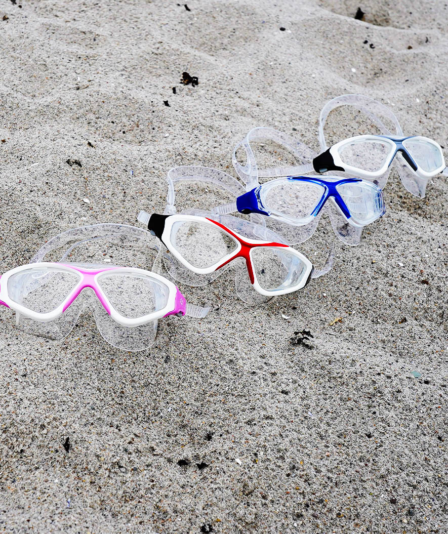 Watery simmask för vuxna - Mantis - Vit/grå