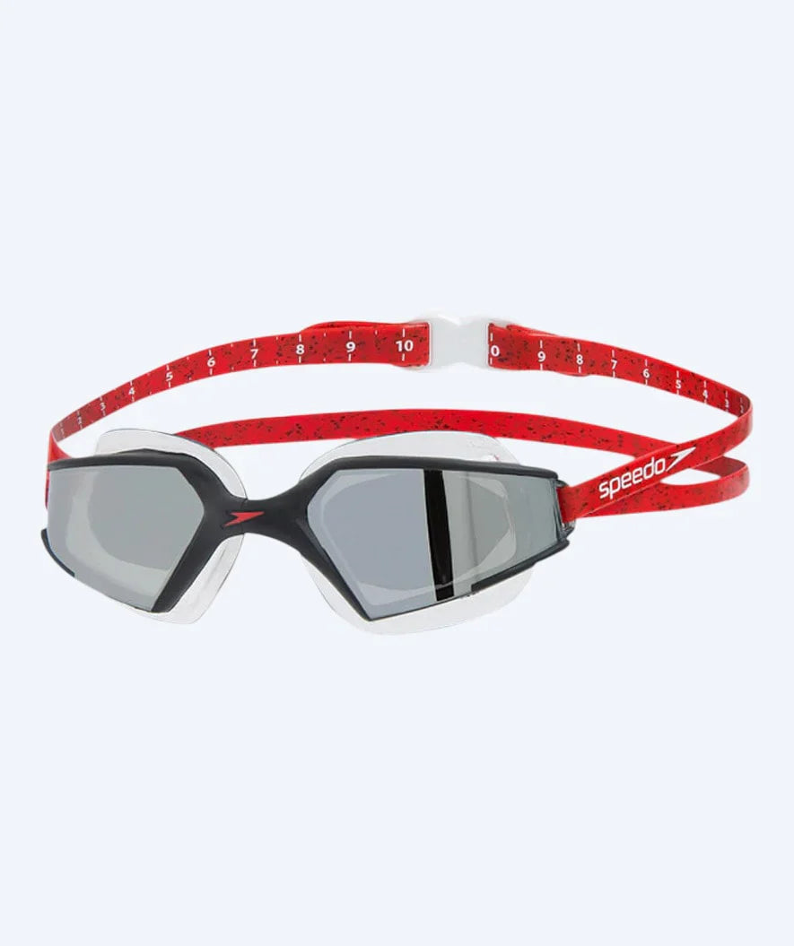 Speedo simglasögon till öppet vatten - AquaPulse Max 2 Mirror - Svart/Röd