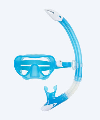 Aqualung Combo snorkelset för vuxna - Nabul - Blå/vit