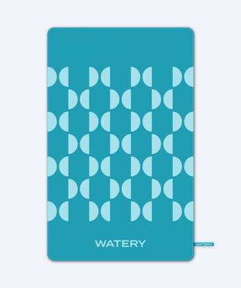 Watery microfiber handduk (175 x 110 cm) - Rafferty - Ocean Blue