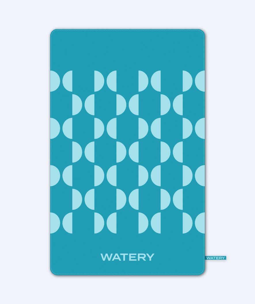 Watery microfiber handduk (175 x 110 cm) - Rafferty - Ocean Blue