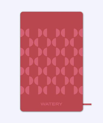 Watery microfiber handduk (175 x 110 cm) - Rafferty - Röd