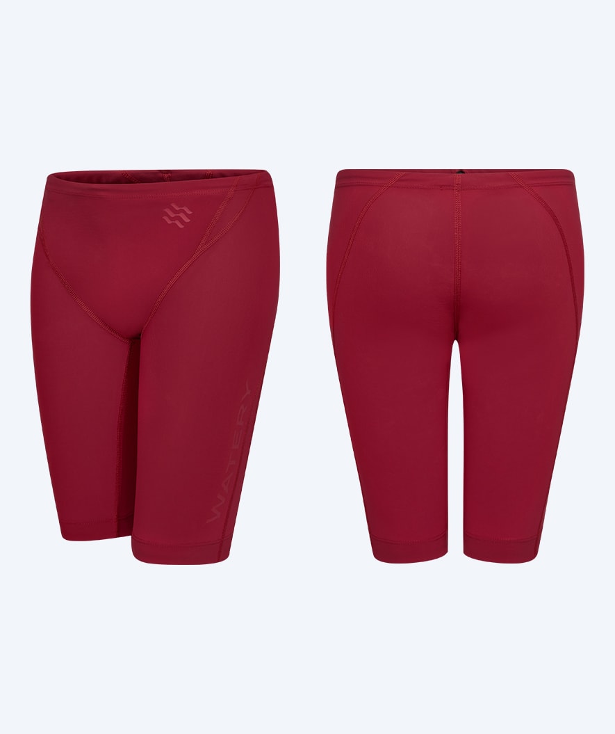 Watery tävlingsbadbyxor för pojkar - Rapidskin 2.0 - Röd