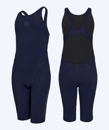 Watery tävlingsbaddräkt för flickor - Rapidskin 2.0 - Mörkblå