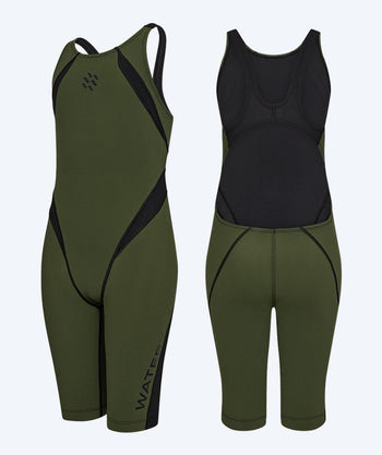 Watery tävlingsbaddräkt för flickor - Rapidskin 2.0 - Grön