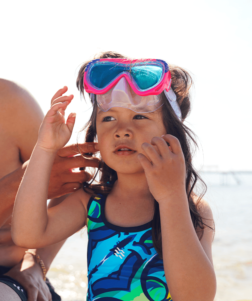 Watery cyklop för junior (8-15) - Nerina - Blå/blå lins