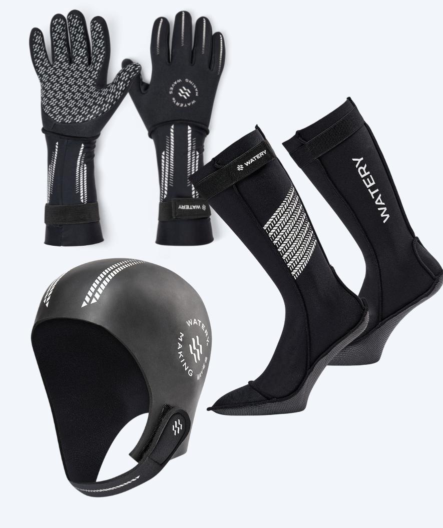 Watery neoprenset - Calder Pro (2,5-4 mm) - Svart