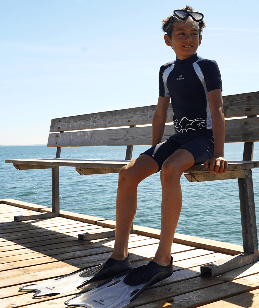 Watery dykfenor för vuxna - Rilian - Svart/klar